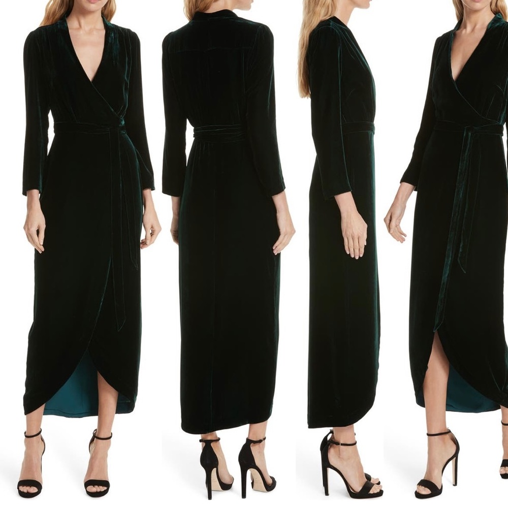Reliah Velvet Wrap L’agence Dress